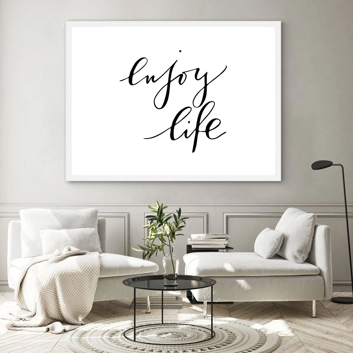 Poster in white frmae - Nothing to Add… - 91x61 cm