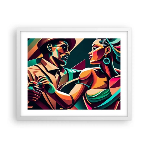 Poster in white frmae - In a Heartbeat - 50x40 cm