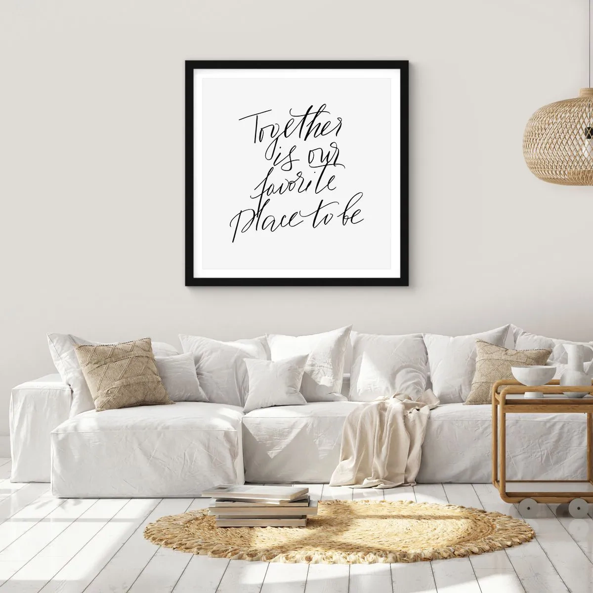 Poster in black frame - Do You Also Feel This? - 40x40 cm