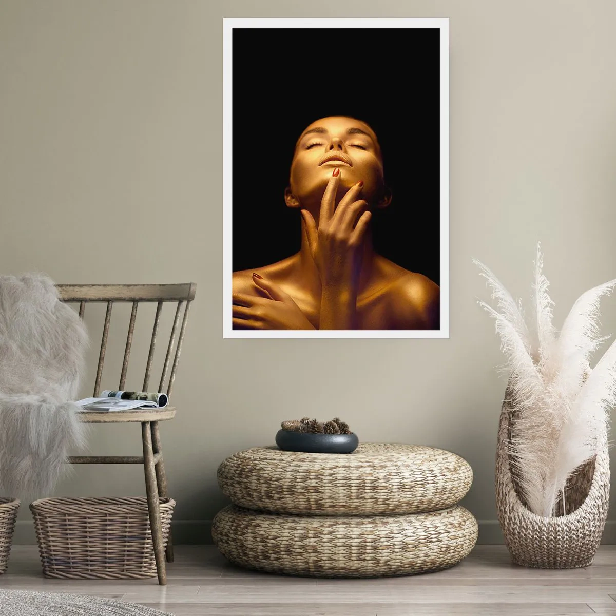 Poster - Like Golden Silk - 40x50 cm