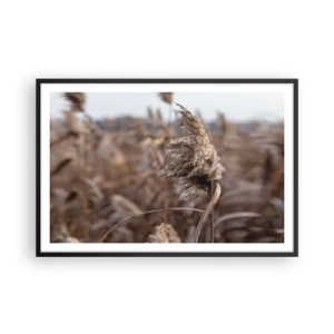 Poster in black frame - Time to Fly with the Wind - 91x61 cm