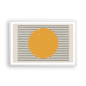 Poster in white frmae - Power of Simplicity - 91x61 cm