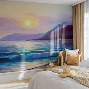 Custom Wallpaper Premium Canvas - Crystal of Water and Air - Landscape, Sea, Mountains
