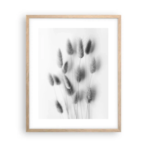 Poster in light oak frame - Her Softness Grass - 40x50 cm