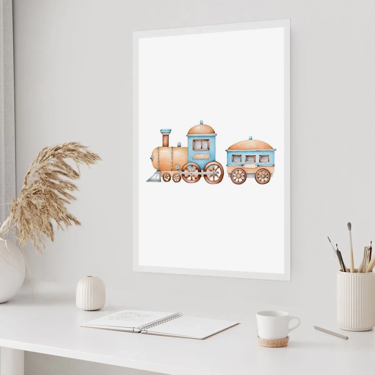 Poster - Standing at the Station… - 70x100 cm