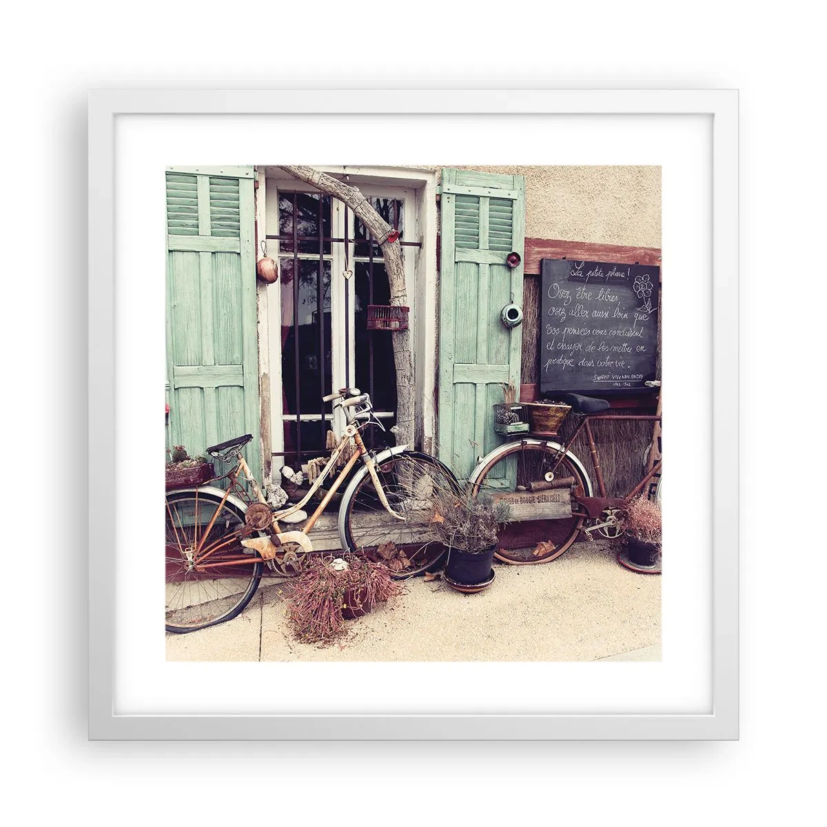 Poster in white frmae - Long Live Province - 40x40 cm