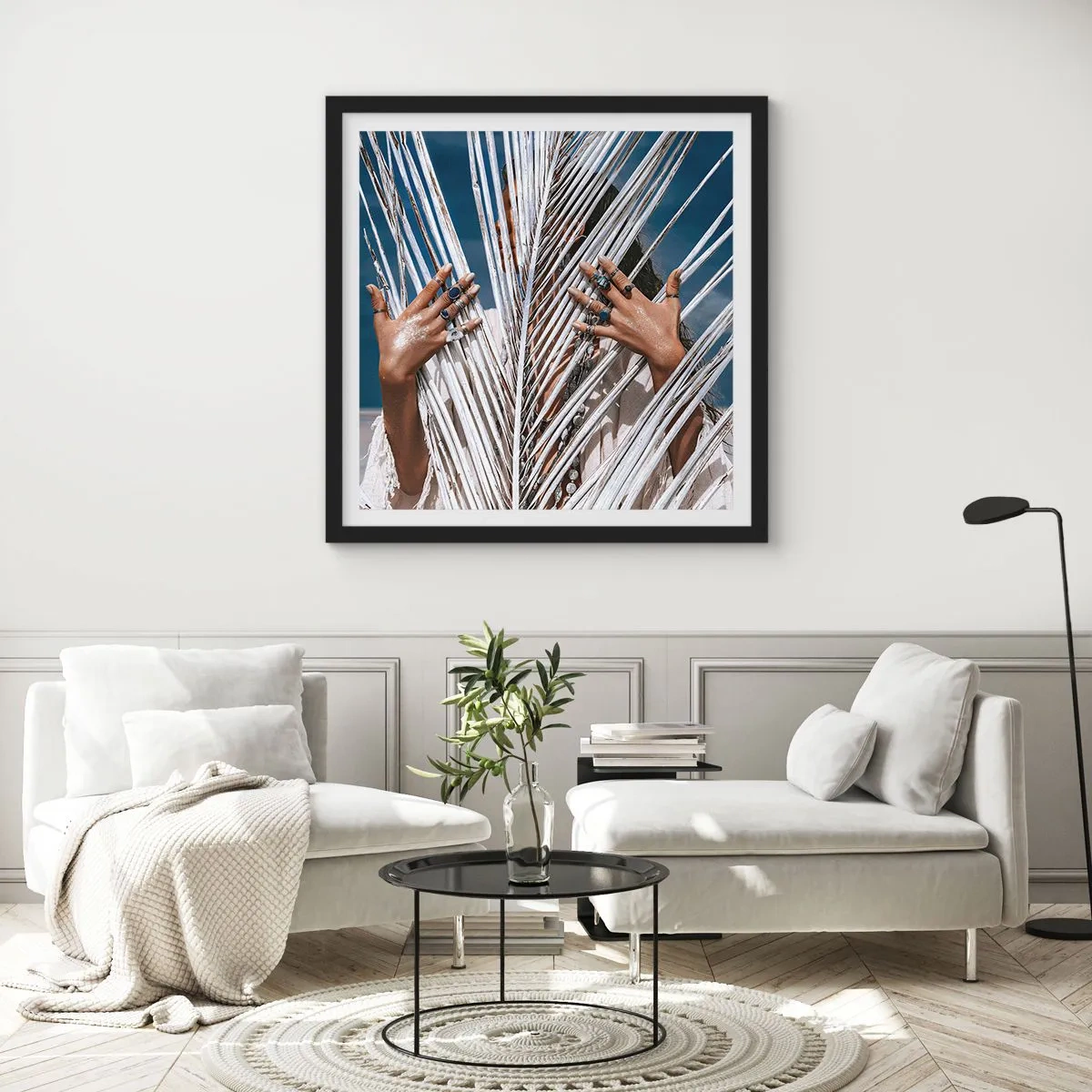 Poster in black frame - Shaman's Girlfriend? - 40x40 cm