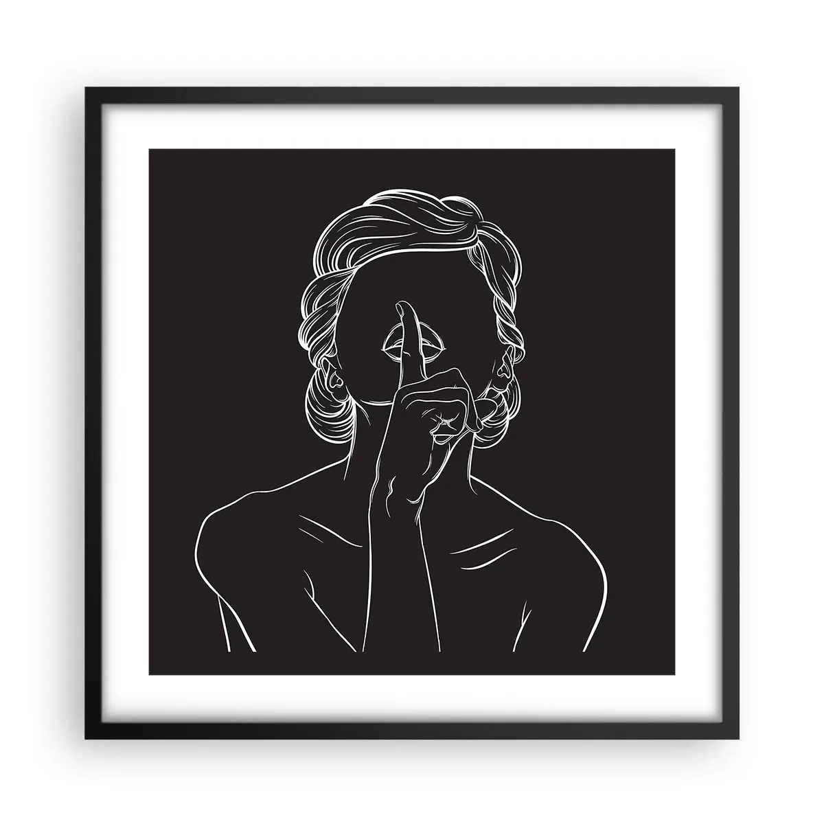 Poster in black frame - Beauty Blossoms in Soul - 50x50 cm