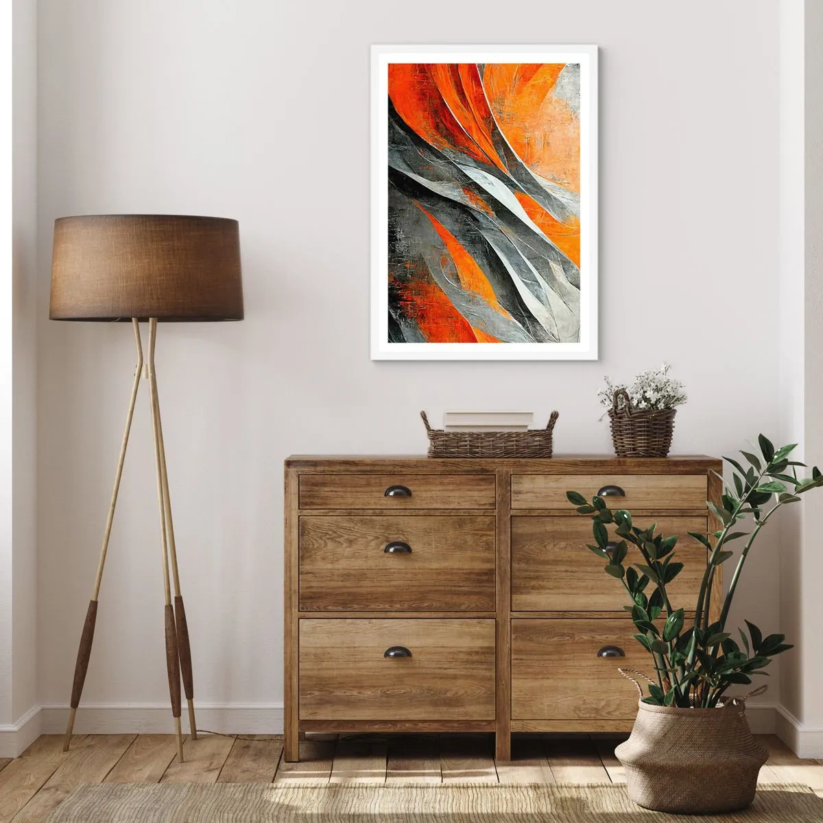 Poster in white frmae - Heat and Coolness - 30x40 cm