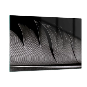 Glass picture - Feather - Wonderful Constract - 120x80 cm