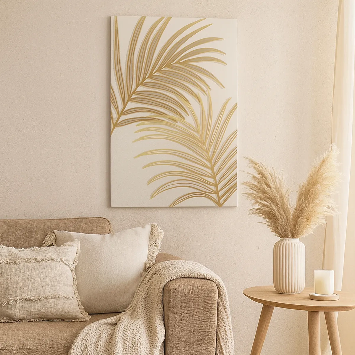 Canvas picture - Golden Palm! - 50x70 cm