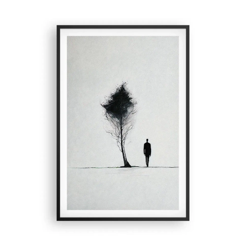 Poster in black frame - We All Migrate - 61x91 cm