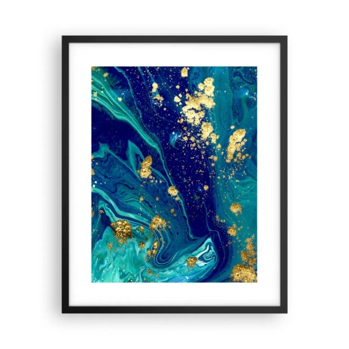 Poster in black frame - Sun Flakes - 40x50 cm