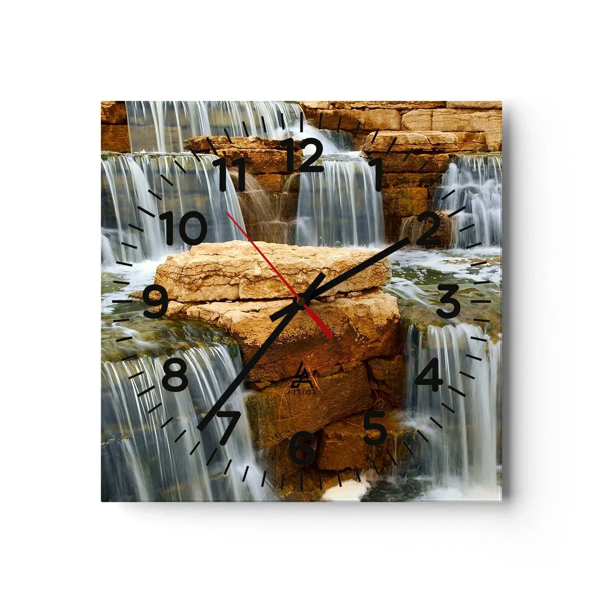 Wall clock - Clock on glass - Stairway to Heaven - 40x40 cm