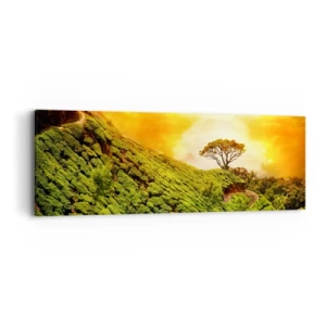 Canvas picture - Winding Path, Green Slope - 90x30 cm