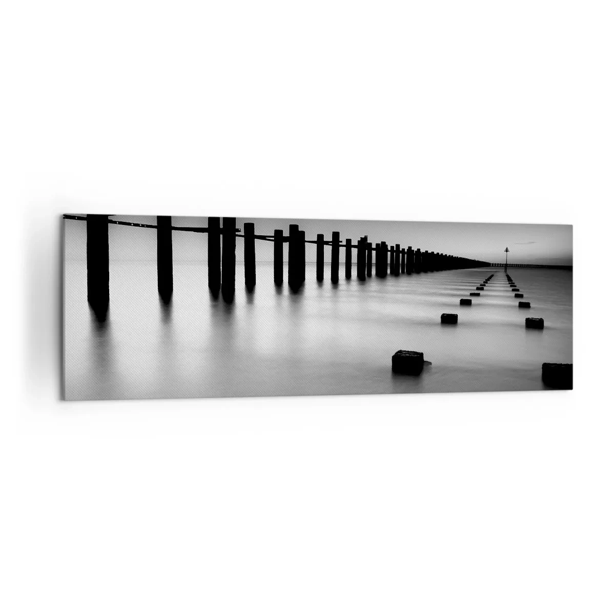 Canvas picture - Grey Distance in a Fog - 160x50 cm