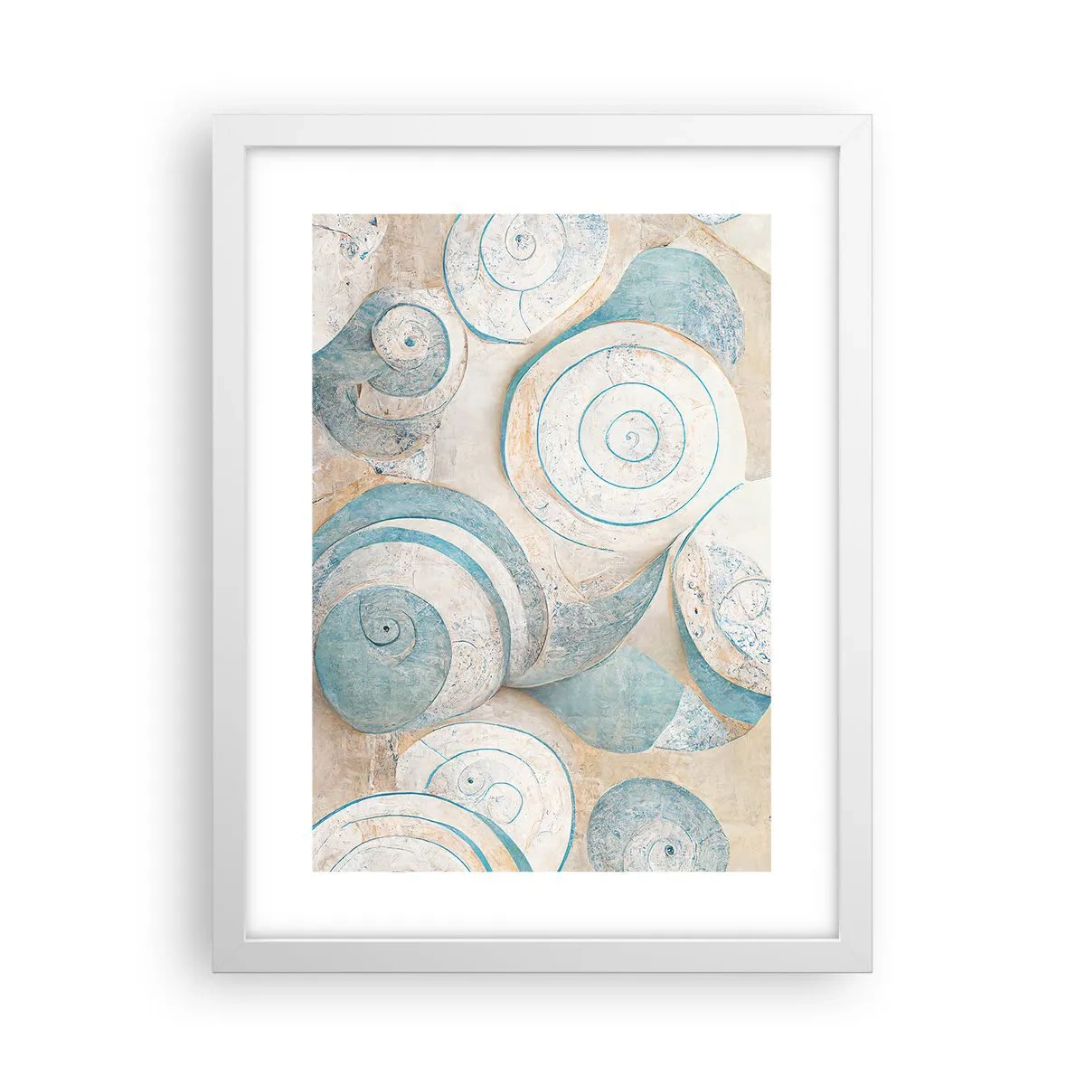 Poster in white frmae - What Does a Shell Hide? - 30x40 cm