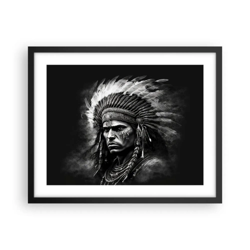 Poster in black frame - Chief and Warrior - 50x40 cm