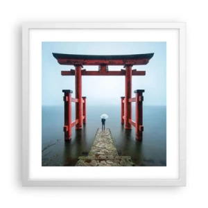 Poster in white frmae - Japanese Musings - 40x40 cm
