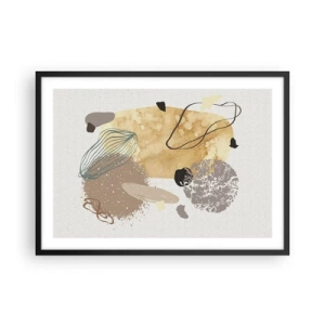 Poster in black frame - Applied Splashing - 70x50 cm
