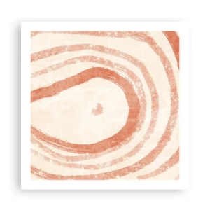 Poster - Coral Circles - Composition - 60x60 cm