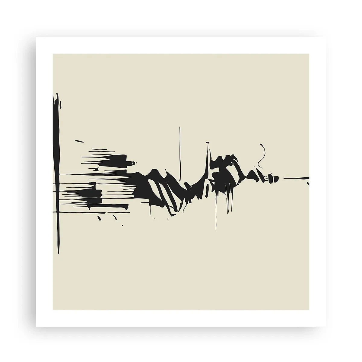 Poster - Hasty Abstract - 60x60 cm