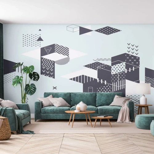 Photo Wallpaper Premium Canvas - In the Soul of a Mathematician - Abstraction, Piece, Modern Pattern - 500x350 cm