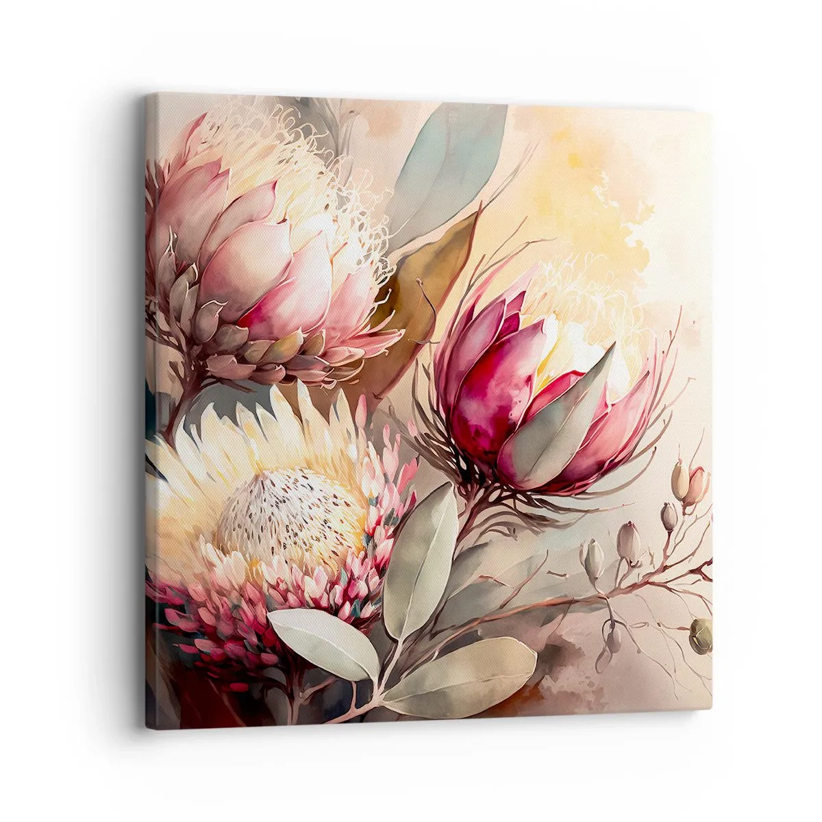 Canvas picture - Profile and En Face - 30x30 cm