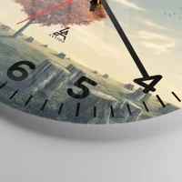 Clock face with numbers