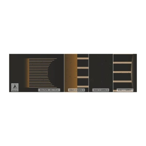 Photo Wallpaper Sample Self-Adhesive Deluxe Sticker - Investigating Darkness - Abstraction, Piece, Lineart - 100x30 cm