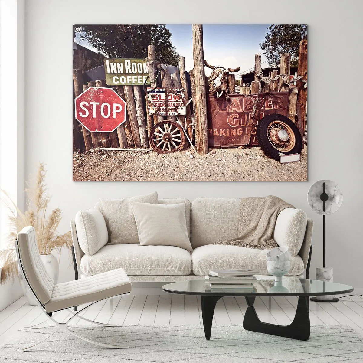 Glass picture - And the Time Stopped - 120x80 cm