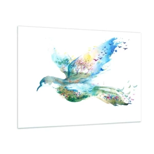 Glass picture - On The Wings Of Nature - 100x70 cm
