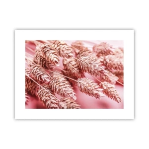 Poster - Flowery Cascade in Pink - 40x30 cm