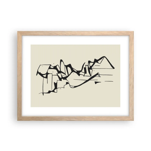 Poster in light oak frame - Maybe Landscape - 40x30 cm