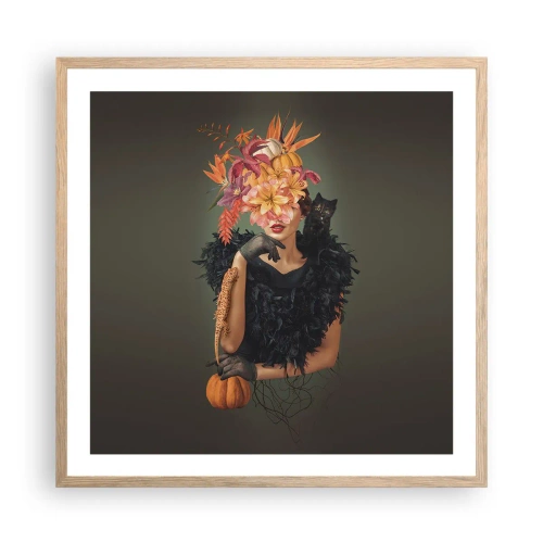 Poster in light oak frame - Charm of a Witch - 60x60 cm