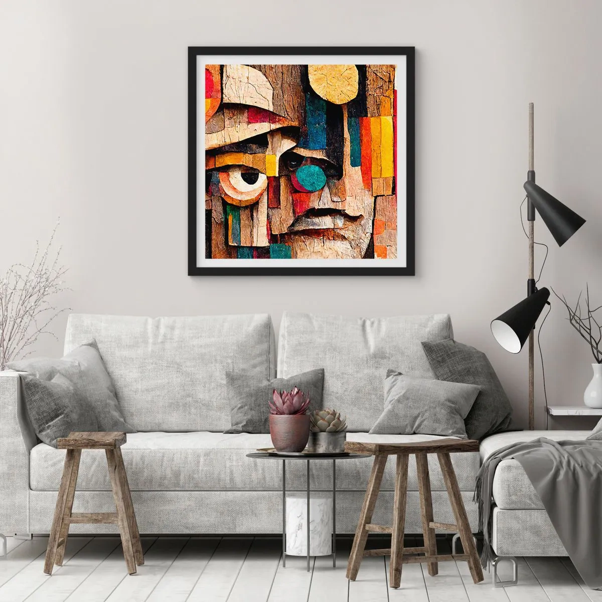 Poster in black frame - I Can See You - 30x30 cm