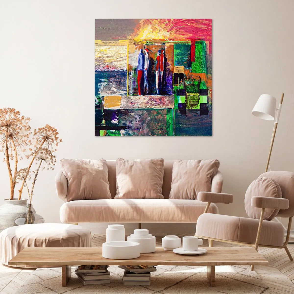 Canvas picture - Relations and Emotions - 30x30 cm