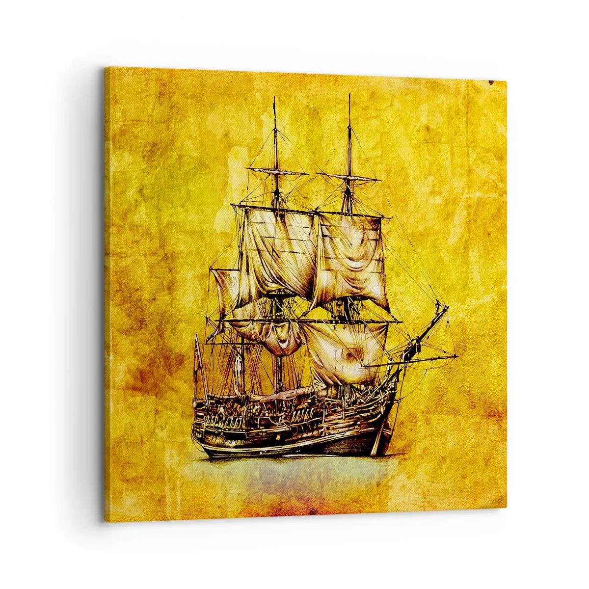 Canvas picture - Direction Tortuga! - 60x60 cm