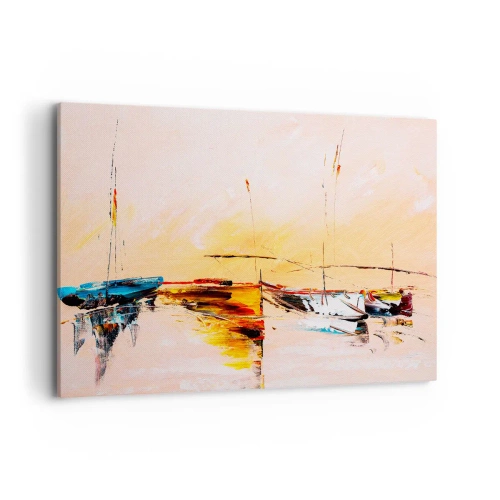 Canvas picture - Evening at the Harbour - 100x70 cm