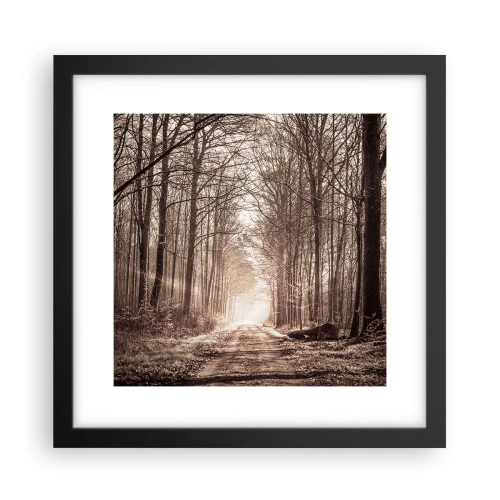 Poster in black frame - Cathedral of the Forest - 30x30 cm