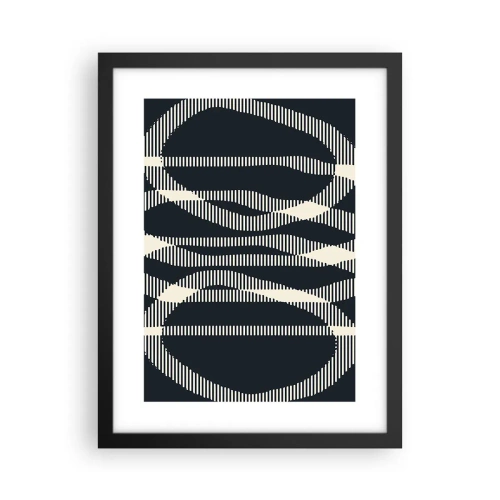 Poster in black frame - Attempt at Breaking Darkness - 30x40 cm