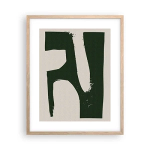 Poster in light oak frame - Whiteness of the Bay - 40x50 cm