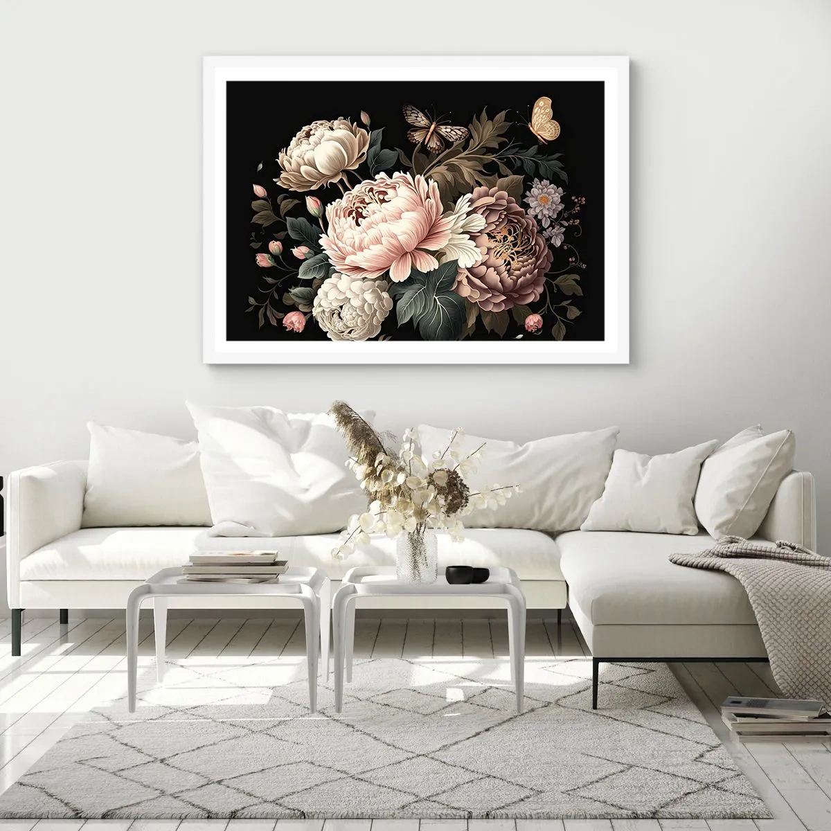 Poster in white frmae - Baroque Style - 50x40 cm