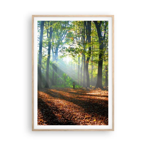 Poster in light oak frame - Highs And Lows - 70x100 cm