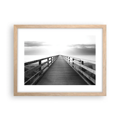 Poster in light oak frame - In the Distance… - 40x30 cm
