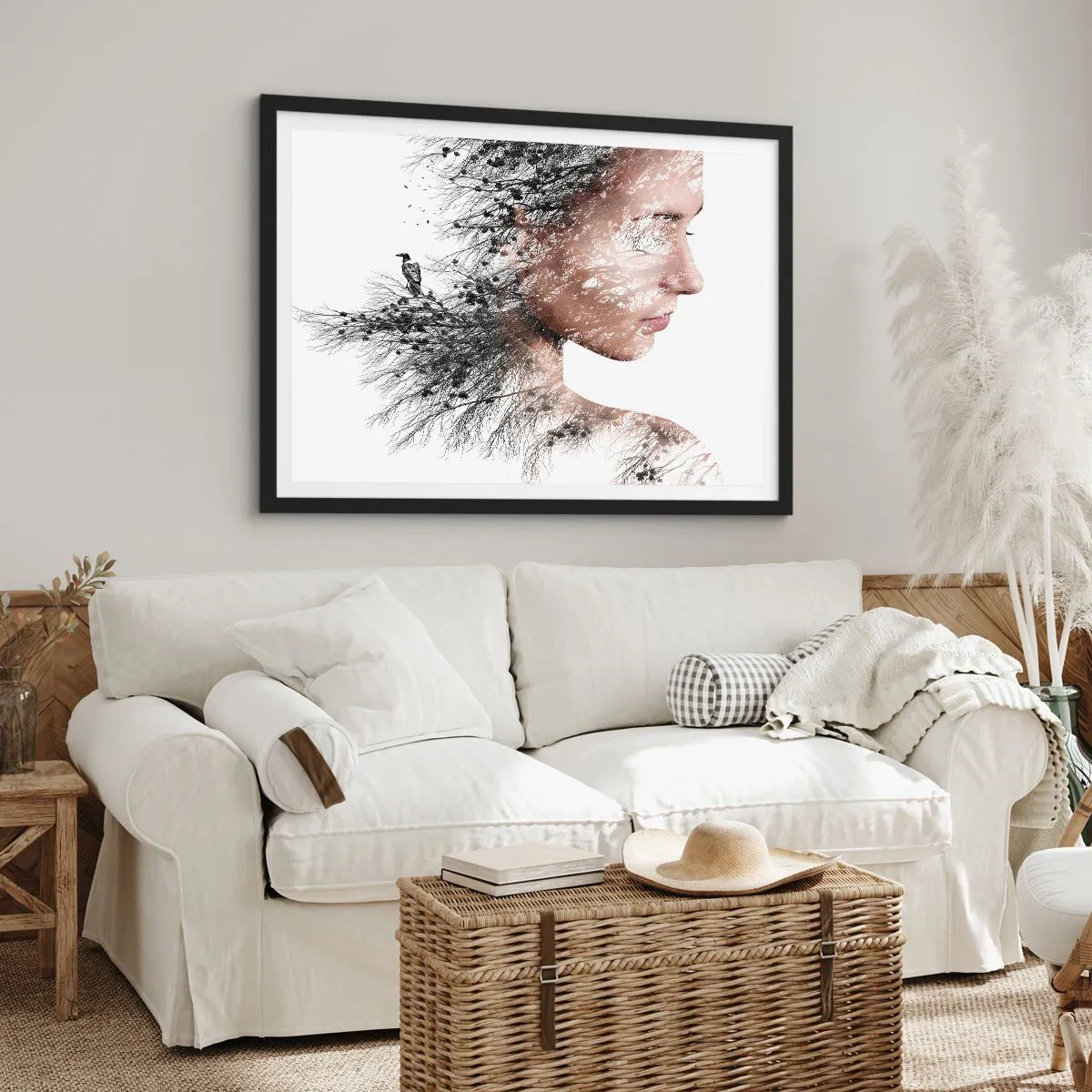 Poster in black frame - Spirit of a Forest - 70x50 cm