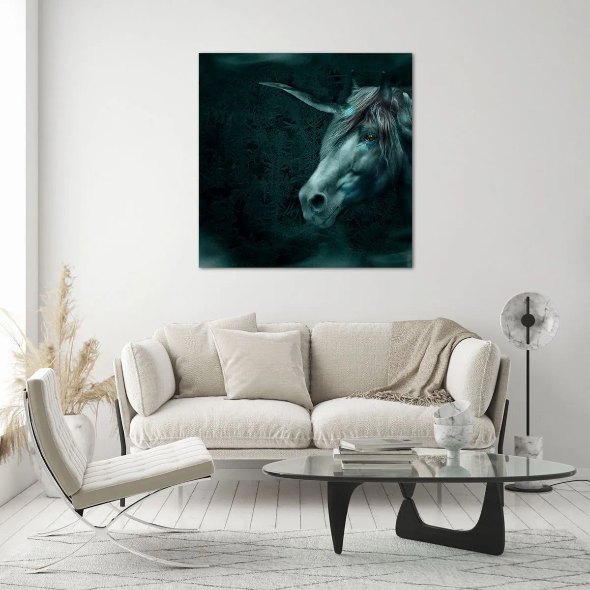 Glass picture - In an Enchanted Forest - 30x30 cm