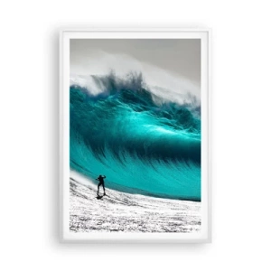 Poster in white frmae - Challenge Accepted - 70x100 cm