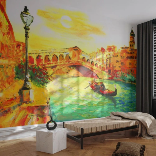 Photo Wallpaper Premium Sand - Pilgrimage of Lovers - Venice, City, Architecture - 400x280 cm