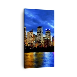 Canvas picture - Night of Lights and Colours - 45x80 cm
